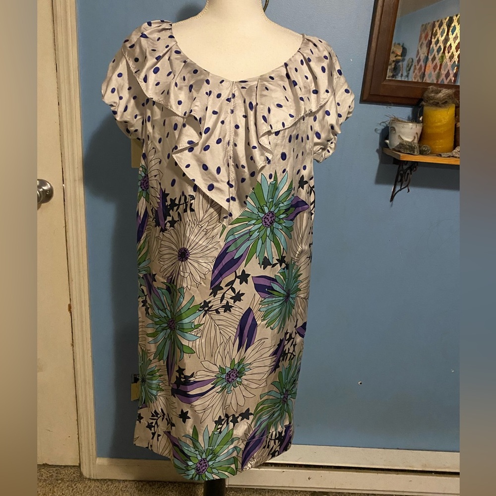 Victor Alfaro, Silk, Floral , Dress